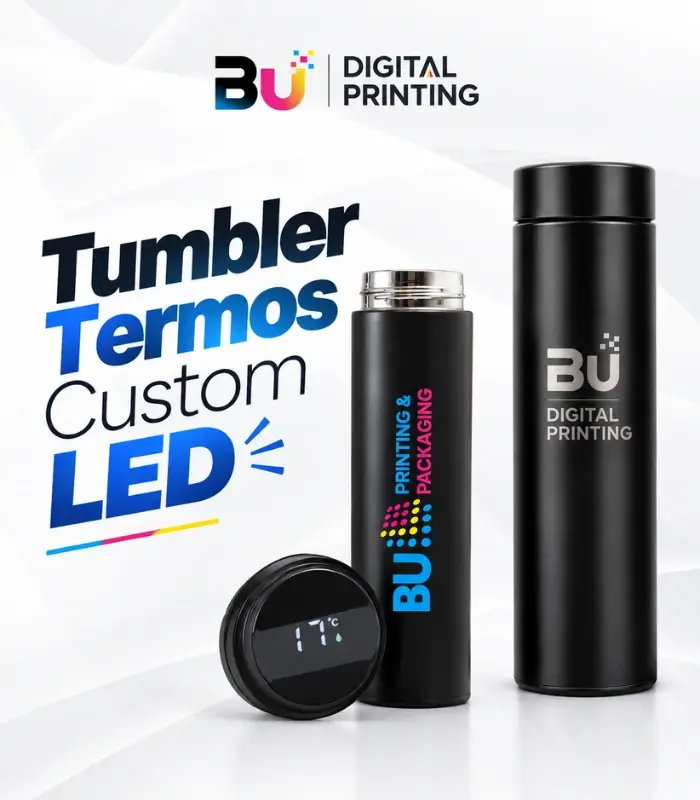 Tumbler Termos Custom LED