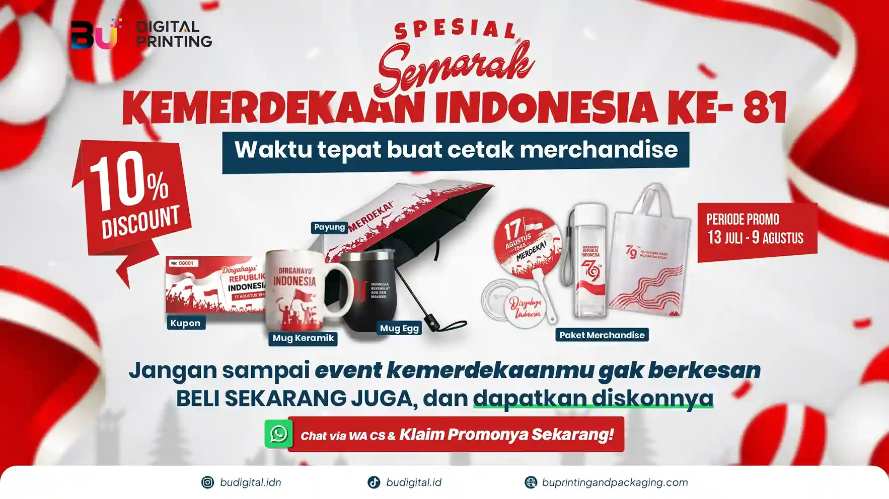 BU Digital Promo Kemerdekaan Ke 81