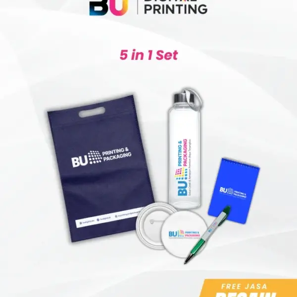 Paket Seminar 5 In 1 Set (Tumbler Kaca)
