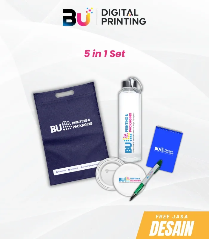 Paket Seminar 5 In 1 Set (Tumbler Kaca)