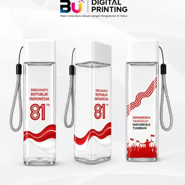 Tumbler Kotak Custom Spesial Kemerdekaan oleh BU Digital Printing