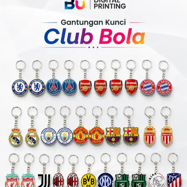 Gantungan kunci custom klub bola
